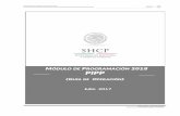 Módulo de Programación 2018 - gob.mx · Módulo de Programación 2018 Unidad de Política y Control Presupuestario y Dirección General de Tecnologías y Seguridad de la Información
