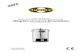 Máquina cervecera Braumeister - Cocina Creativacocina-creativa.com/.../uploads/2015/03/Instrucciones-Braumeister.pdf · modo automático, la purga de aire se realiza automáticamente.