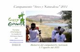 Campamento “Aves y Naturaleza” 2011 - Cortijo Covaroca · biodiversidad (2004). cortijo covaroca s.l. caja nido construida por los participantes del campamento. cronograma definitivo
