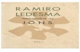 RAMIRO LEDESMA FUNDADOR DE LAS J. O. N. S. - 1 Ledesma fundador de las JONS.pdf · conocimos envuelta en el temblor de lo sagrado. La obra política que nos ha dejado escrita no es