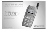 Guía del usuario para el teléfono 1155 de Kyocera · Guía del usuario para el teléfono 1155 de Kyocera Este manual se basa en la versión de producción del teléfono 1155 de