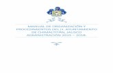 MANUAL DE ORGANIZACIÓN Y PROCEDIMIENTOS DEL H ... · manual de organizaciÓn y procedimientos del h. ayuntamiento de chimaltitÁn, jalisco administraciÓn 2015 – 2018.