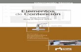 Elementos de Contención - Cypedoc. Libro del edificio ...libroedificio.cype.es/PDFs/IT_Elem_Contenc2003.pdf · Muros Pantalla Muros en Ménsula de H.A. Versión 2003. 2 Elementos