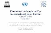 Panorama de la migración internacional en el Caribe · bandera populista dentro de la política interna de los países ... • Escenarios – Explorar las posibilidades de todos