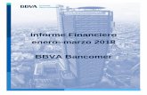 Informe Financiero enero marzo 2018 BBVA Bancomer · Informe financiero enero–marzo 2018 ... meses en el caso de microcrédito grupal, ... e 3M 12M 3M r r s 2017 2017 2018 m l