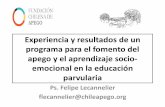 Experiencia y resultados de un programa para el … · Menor satisfacción y calidad en la ... planificación en el aprendizaje AMIGDALA/SiSTEMA ... INTERVENCIÓN DE NIÑOS Y NIÑAS