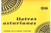 LLETRES - Academia de la Llingua Asturiana · contribuyó considerablemente a poner de mani- ... el cultivo de la tierra y el pastoreo. ... (se entiende ,desde el punto .de vista