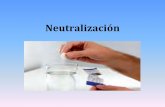Neutralización · Reacción de neutralización de un ácido débil con una base fuerte. •En este caso como producto de la reacción se forma el ácido conjugado de la base
