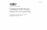 Comité de Expertos en Administración Pública · Naciones Unidas sobre gobernanza y administración pública, c) examen de las ... F. Aguilar Villanueva (México), Sr. Ousmane Batoko