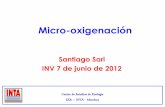 Micro-oxigenación · Micro-oxigenación Santiago Sari INV 7 de junio de 2012 Centro de Estudios de Enología EEA – INTA - Mendoza