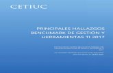 PRINCIPALES HALLAZGOS BENCHMARK DE GESTIÓN Y HERRAMIENTAS ... Hallazgos - Benchmark de... · Principales Hallazgos Benchmark de Gestión y Herramientas TI 2017 3 Acerca del Benchmark
