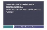 INTEGRACIÓN DE MERCADOS CENTROAMERICA - … · y venta de valores de oferta pública. ... Fundamento propuesta ... sus valores en una bolsa, presentan a la bolsa