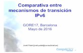 Comparativa entre mecanismos de transición IPv6³n_ipv6-v3.pdf · -8 Softwires • Un uso típico previsible de Softwires es la provisión de conectividad IPv6 a usuarios domésticos