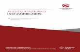 AUDITOR INTERNO ISO 22000:2005 - globalstd.com · Planificación y realización de los productos inocuos. 8. Validación, verificación y mejorara del sistema de gestión de la Inocuidad