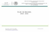 PLAN DE MEJORA 2014 - 2015 - …€¦ · El C.B.T.A. no 160 se encuentra ubicado en el municipio de Tampamolón Corona S.L.P ... de acuerdo a la media estatal y ... para la asignatura