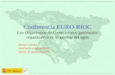 Los Organismos de Cuenca como patrimonio organizativo en ... · fundamental de la planificación y en este ... – Gestión descentralizada con usuarios y sociedad civil • La gestión