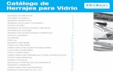 Catálogo de Herrajes para Vidrio - Usuarios Aztecagestiona.usuariosazteca.com/content/980142/productos/herrajes/... · sistemas automÁticos sistemas plegables bisagras hidrÁulicas