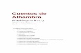Cuentos de Alhambra - Colegio Divino Maestro Baza, … · constituyen un testimonio de primera mano sobre la España meridional de aquel momento. Y, desde luego, está el tiempo de