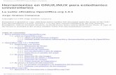 Herramientas en GNU/LINUX para estudiantes …index-of.co.uk/OFIMATICA/Manual Openoffice.pdf · Cómo insertar un hiperenlace 2.4. El menú y la barra de Herramientas 2.4.1. La revisión