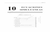 página 93 a 104 - fic.umich.mxlcastro/10 ecuaciones simultaneas.pdf · En primer lugar se multiplica una o las dos ecuaciones por ... debe a que todas las ecuaciones simultáneas