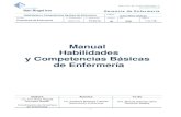 Manual Habilidades y Competencias Básicas de …hsaiu.intramed.mx/documentos/enfermeria/competencias/MANUAL DE... · Gerencia de Enfermeria Dra. ... Concepto: Conjunto de acciones
