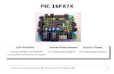 PIC 16F87X - WikiRobotics · La forma más sencilla es controlar el LCD usando un bus de datos de 8 bits y ... Software de manejo del LCD ... lcd_write(c); }} Usaremos la librería
