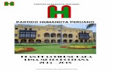 PARTIDO HUMANISTA PERUANO - bitacora.jomra.esbitacora.jomra.es/wp-content/uploads/2014/07/humanista-peruano.pdf · Contribuir con la gestación y desarrollo de un ... aproximadamente