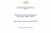 Planificación Estratégica Período: 2012-2014 Plan ... · Planificación Estratégica Período: 2012-2014 Plan Operativo Anual 2012 Guatemala, junio 2011 ... Plan Operativo Anual