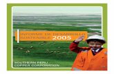 INFORME DE DESARROLLO 2005 - socialfunds.com · presenta el informe sobre las actividades de desarrollo sostenible, realizadas en el ... aprovechamiento y procesamiento de los minerales