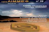 AIMME clausura sus masters 2006/2007 · 2008-10-15 · efectos de la crisis económica y ﬁ nanciera. 21 ... co Metalmecánico ha querido agrade-cer de manera especial el papel de