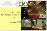 “Los costos Uruguay” - fao.org · Orden de la presentación Desafíos planteados por la tarea La forma de enfrentarlos. ¿Cómo se levantaron los costos? Lecciones aprendidas