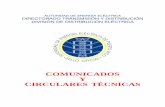 COMUNICADOS Y CIRCULARES TÉCNICASece.uprm.edu/~lorama/Comunicados 2000.pdf · 2001-11-15 · líneas de transmisión y distribución ..... 91 -10 91-04 — Alternativas para sustitución