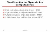 Clasificación de Flynn de los computadores - inf … Anteriores/Curso 2001... · aAlgunos incluyen a los procesadores sistólicos en ... computadora con esta arquitectura. AIC ...