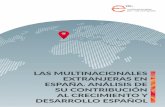 LAS MULTINACIONALES EXTRANJERAS EN …multinacionalesmarcaespana.org/wp-content/uploads/2016/06/Informe... · Las multinacionales extranjeras en España. Análisis de su contribución