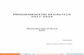 PROGRAMACIÓN DIDÁCTICA 2017-2018 - Inicio | IES …ies-serraniabaja.centros.castillalamancha.es/sites/ies... · 2017-11-09 · EDUCACIÓN FÍSICA ESO PROFESOR: PEDRO JESÚS SERRANO