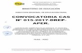 CONVOCATORIA CAS Nº 015-2017-DREP- APER.educacion.regionpiura.gob.pe/documentos/convocatorias/phpUMqRO… · PP 0090 – PELA ACTIVIDAD 5005637 ... estrategias de acompañamiento)