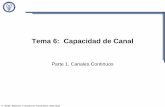 Tema 6: Capacidad de Canal - tsc.uc3m.es 6/Tema6.pdf · Teorema de capacidad de canal de Shannon