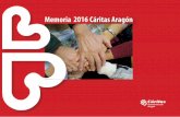 Memoria 2016 Cáritas Aragón - Hazte socio de Cáritas · ... la ternura de los enamorados, el amor de ... En esto todo el cielo se llenó de algarabía. ... Aragón crece por tercer