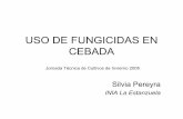 USO DE FUNGICIDAS EN CEBADA - inia.org.uy · Estado vegetativo en que se encuentra el cultivo Fusariosis de la espiga: Espigazón (50% de las espigas fuera de la vaina) ... Precio