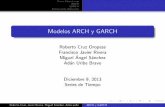 Modelos ARCH y GARCHjortega/MaterialDidactico/ST2013/Modelo_ARC… · es un proceso de ruido blanco, formado por variables estacionarias no correlacionadas de media cero y varianza