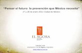“Pensar el futuro: la prevención que México necesita” · Foro Internacional: “Pensar el futuro la prevención que México necesita” 27 y 28 de enero 2011 Ciudad de México