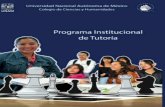 Programa Institucional de Tutoría - inee.edu.mx · Plan de Trabajo, como programa de ... Institucional de Asesorías (PIA), así como la incorporación de los datos que aporta el