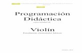 Programación Didáctica - …conservatoriofranciscoguerrero.es/sites/default/files/pdf/pcc/14-15... · dinámicas y el vibrato, como elementos de expresión musical. ... para la