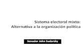 Sistema electoral mixto: Alternativa a la organización … PDF/ejercic… · • El tamaño y la organización de las circunscripciones territoriales (departamentales) es demasiado