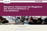Sistema Nacional de Registro de Precandidatos y Candidatosportalanterior.ine.mx/.../Electorales/2015/CandidatosNacionales/... · Para llevar el registro de estos candidatos, y en