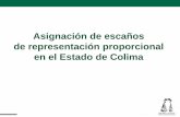 Asignación de escaños de representación proporcional …ieecolima.org.mx/segundasemana/RP Colima 2015.pdf · Distribución de las circunscripciones electorales ... La distinción