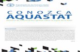 CON O ZCA AQUASTAT - fao.org · relacionadas con el agua • Más de 150 mapas nacionales, regionales, por cuenca y globales • Costes de inversión para más de 250 proyectos de