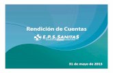 Rendición de Cuentas - inicio prueba - Sanitas …portal.colsanitas.com/portal/documents/10729/1428363/... · Presentar el informe de la gestión adelantada por EPS Sanitas ... Grupo
