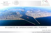 VI COMITÉ DE OPERACIONES DEL PUERTO · comparativo de ocupacion de muelles recinto portuario coatzacoalcos enero-mayo 2013/2014 (porcentaje) 2013: 36.8% 2014: 42.4% 0 44 38 36 38