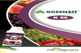 K 50 Fertilizante foliar liquido óXido de Potasio Contenid FOLIAR … · Fertilizante foliar liquido óXido de Potasio Contenid ... Greenzit K 50 es un fertilizante concentrado soluble,